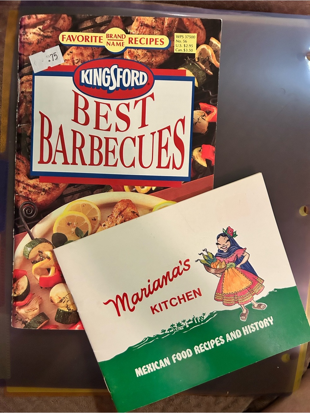 Kingsford Best Barbecues Cookbook and Mariana’s Kitchen Mexican recipes cookbook